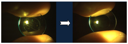            Nettoyage et stérilisation répétés: la répétition de nettoyage et de stérilisation de 16 min.      Lentille rigide: la vue d’effet de nettoyage réel avec de l'eau purifiée